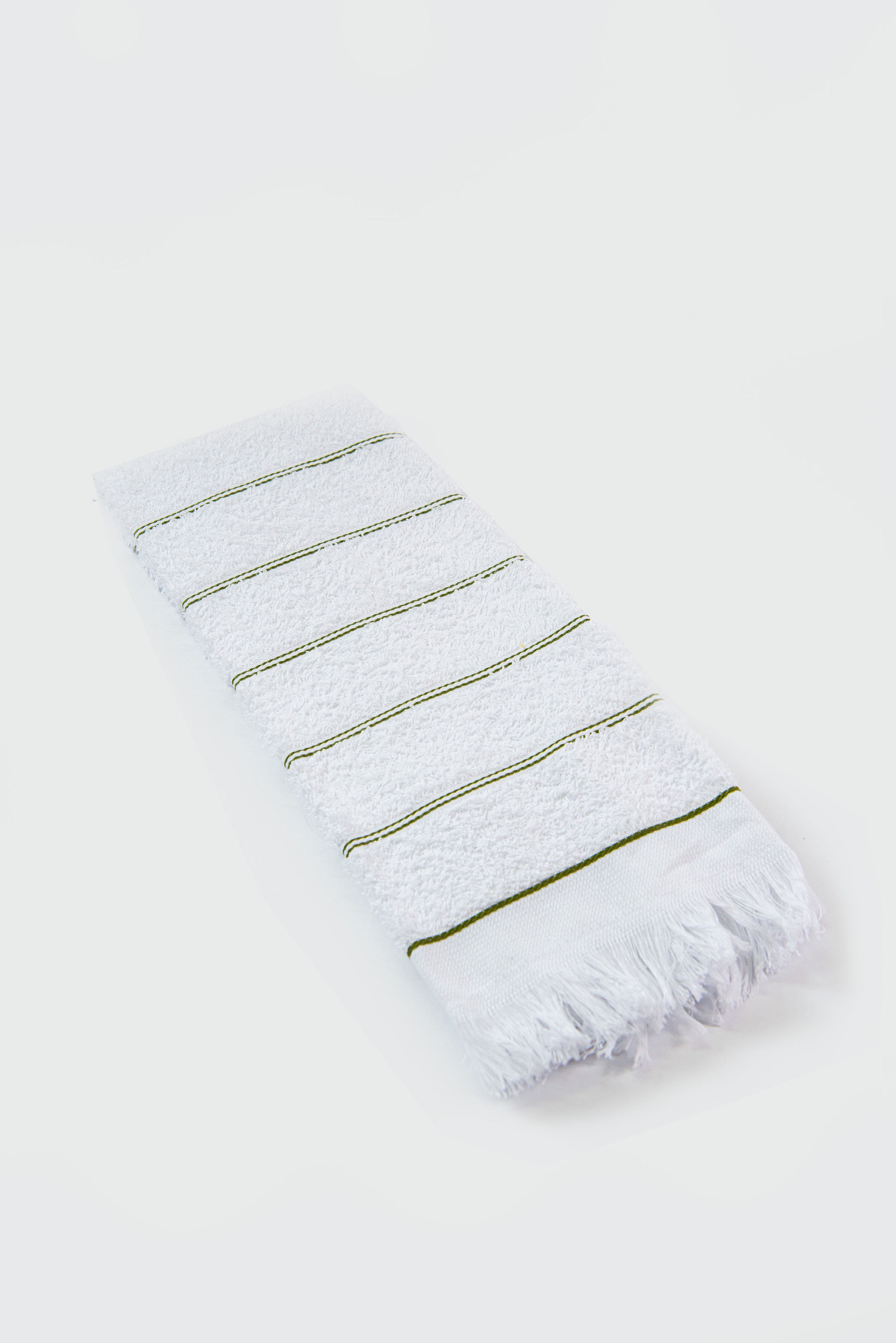 Toalla De Cocina Listada Con Flecos