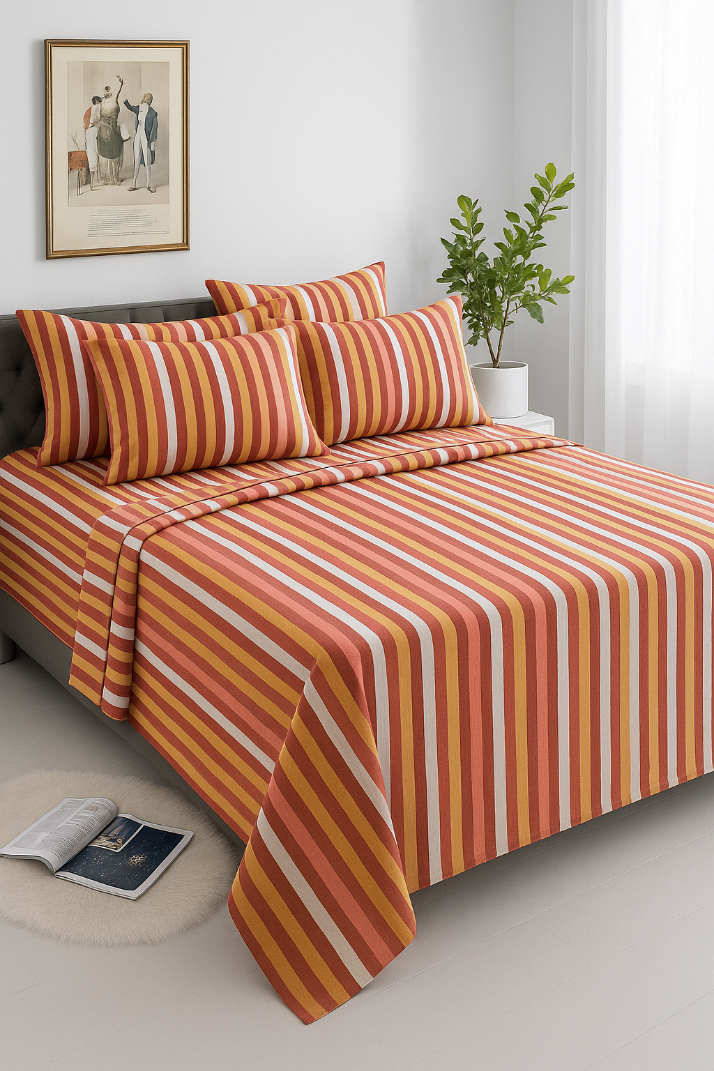 Juegos de sábanas estampadas de polialgodón